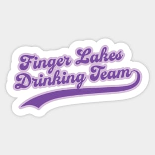 Finger Lakes Drinking Team Winery Wine Tasting Trip Sticker